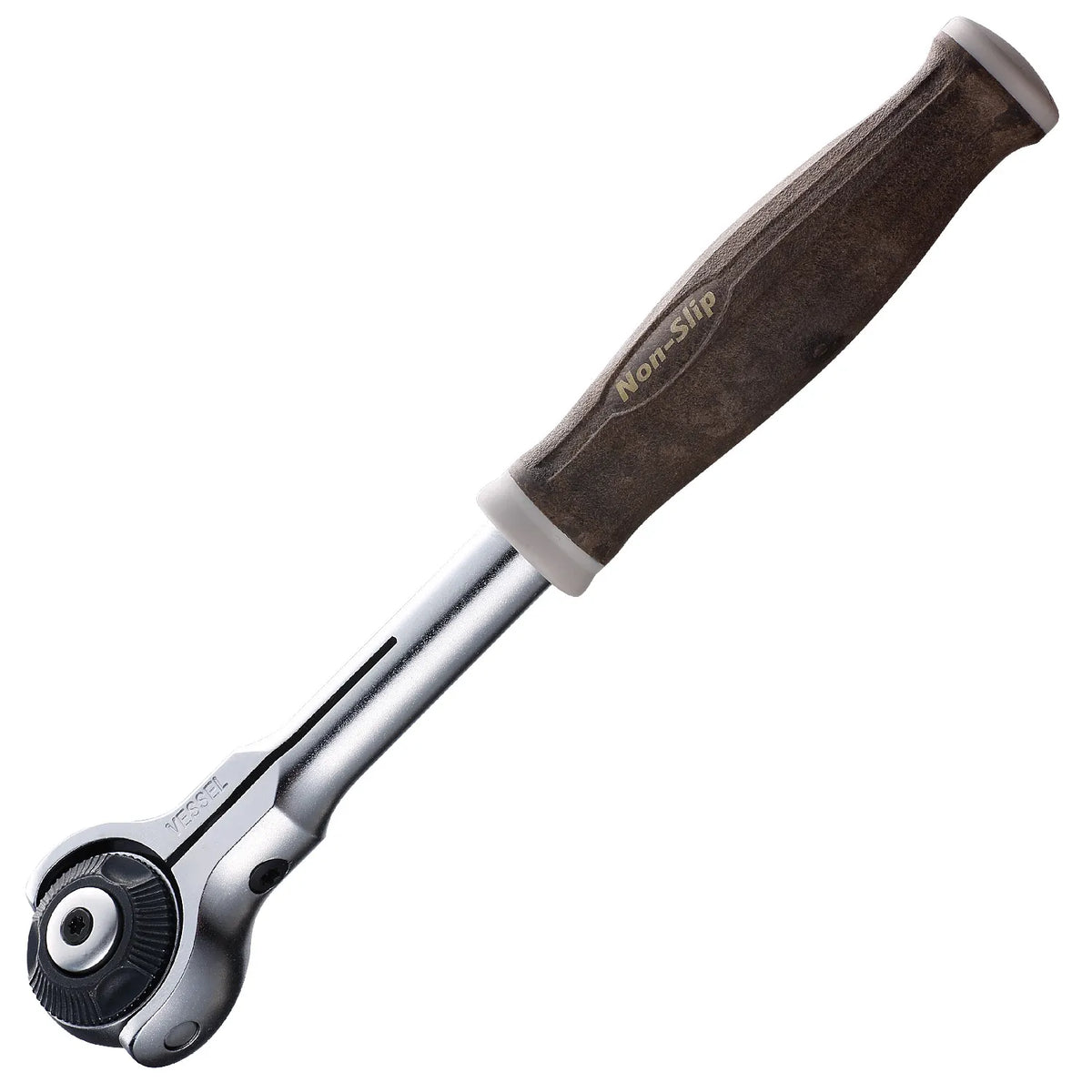 VESSEL HRH3SW WOOD-COMPO Swivel Ratchet Handle 3/8" Drive