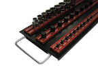 VIM Tools MRTRAY14R Magrail Tray, (3) 14" Red Magrails, Packaged with 1/4", 3/8" and 1/2" peg packs - Tool Leaks