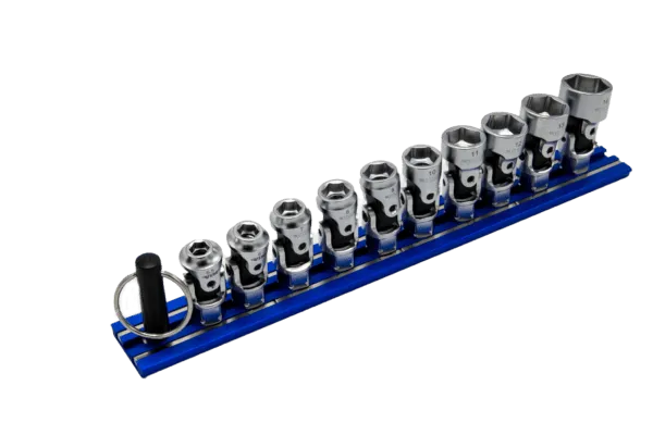 VIM Tools DDSUJM400 10-Piece Dual-Drive Stubby Metric Universal Socket Set