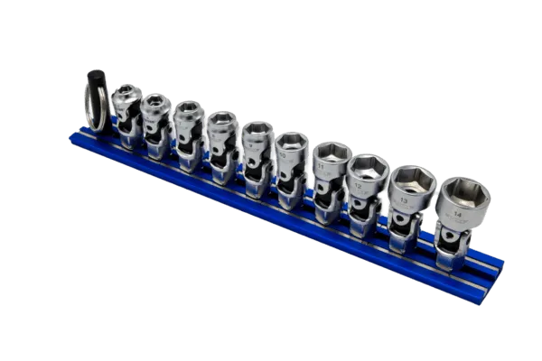 VIM Tools DDSUJM400 10-Piece Dual-Drive Stubby Metric Universal Socket Set
