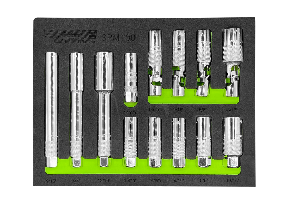 VIM Tools SPM100 13-Piece Spark Plug Master Tool Set