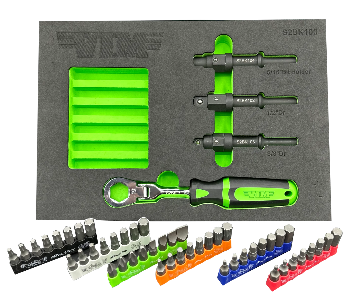 VIM Tools S2BK100K 52-Piece Shake 2 Break Master Kit with Impact Bits