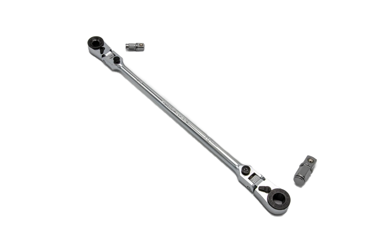 VIM Tools HBR1046 dual flex head 1/4" & 3/8" ratchet with removable drives