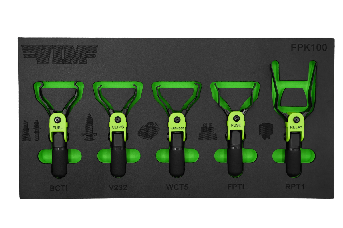 VIM Tools FPK100 5-Piece Flex Finger Plier Kit, Includes: BCT1, V232, WCT5, FPT1 & RPT1