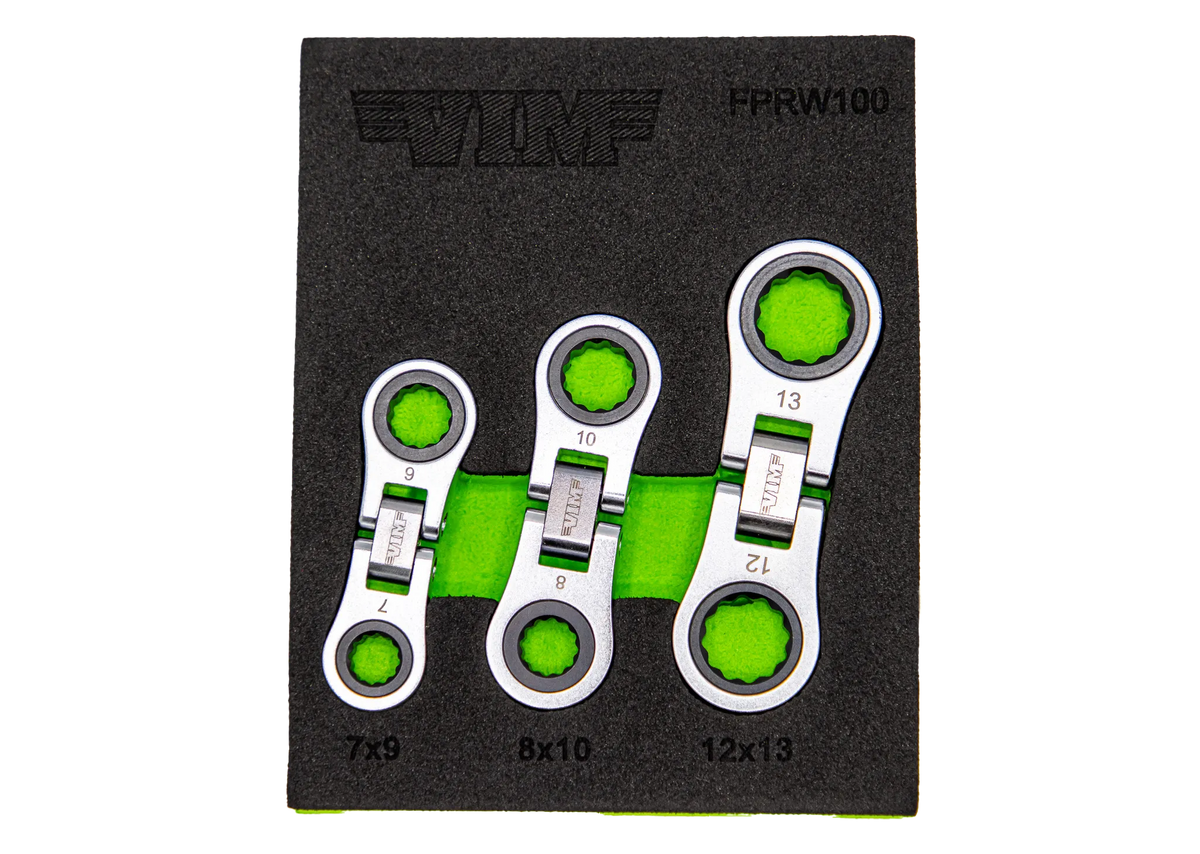 VIM Tools FPRW100 Nano flex ratcheting wrench set