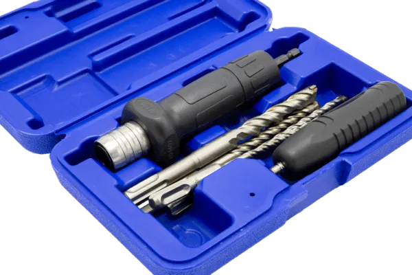 VIM Tools HDA1 Hammer Drill Adapter, 4 Carbide Tipped Hammer Drills, 3/16", 1/4", 3/8", & 1/2"