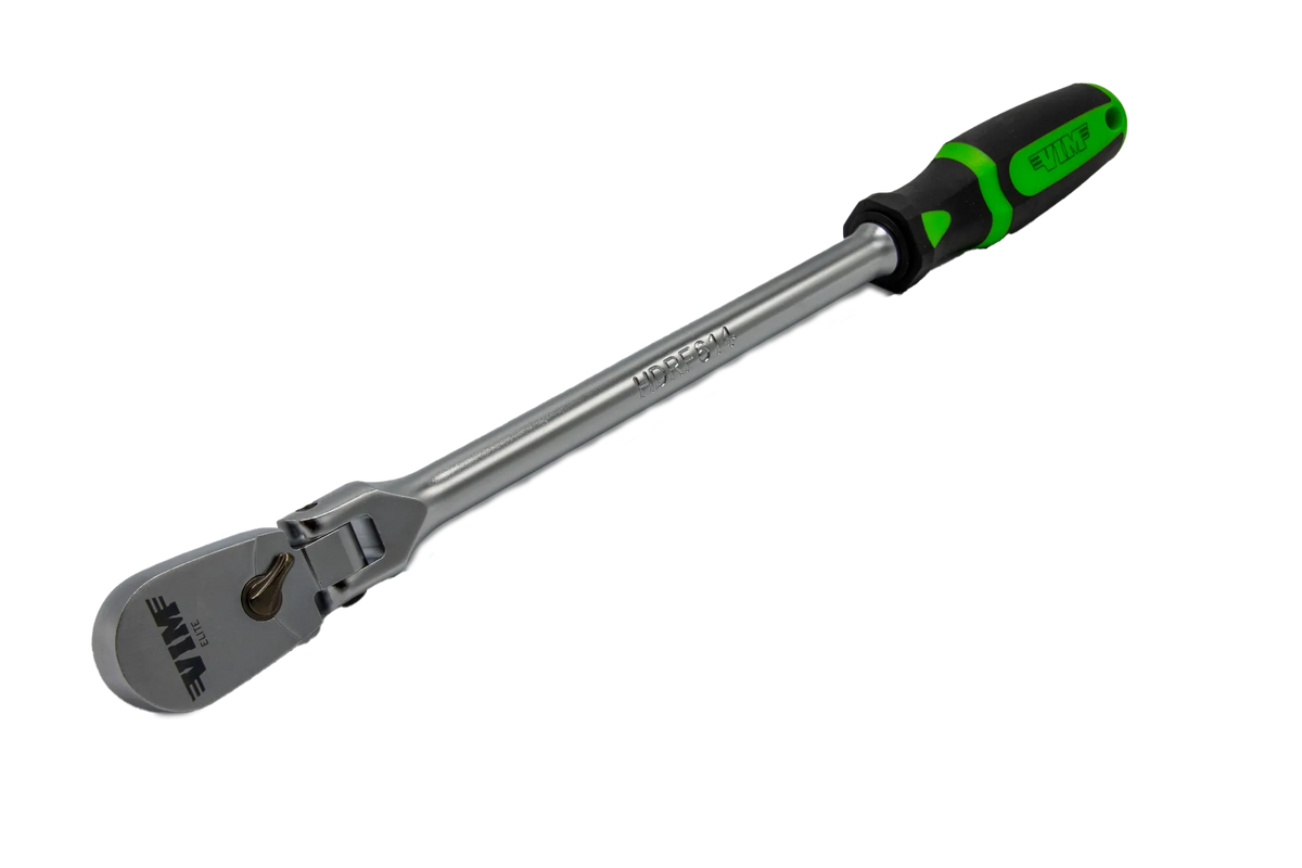 VIM Tools HDRF614 3/8" Drive 14" Heavy-Duty 90T Flex Head Ratchet