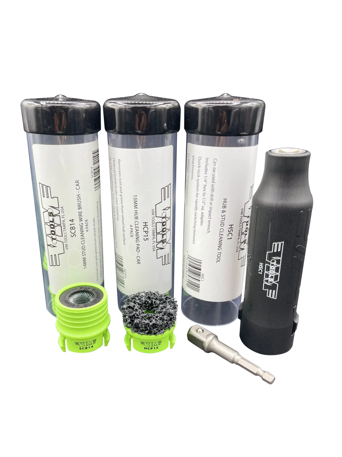 VIM Tools HSC100 Hub And Stud Cleaning Kit - Car