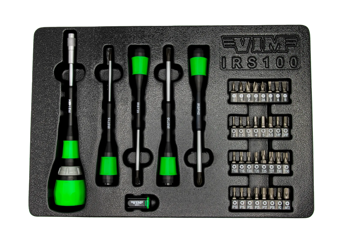 VIM Tools IRS100 39-Piece Interchangeable Ratcheting Screwdriver Master Set