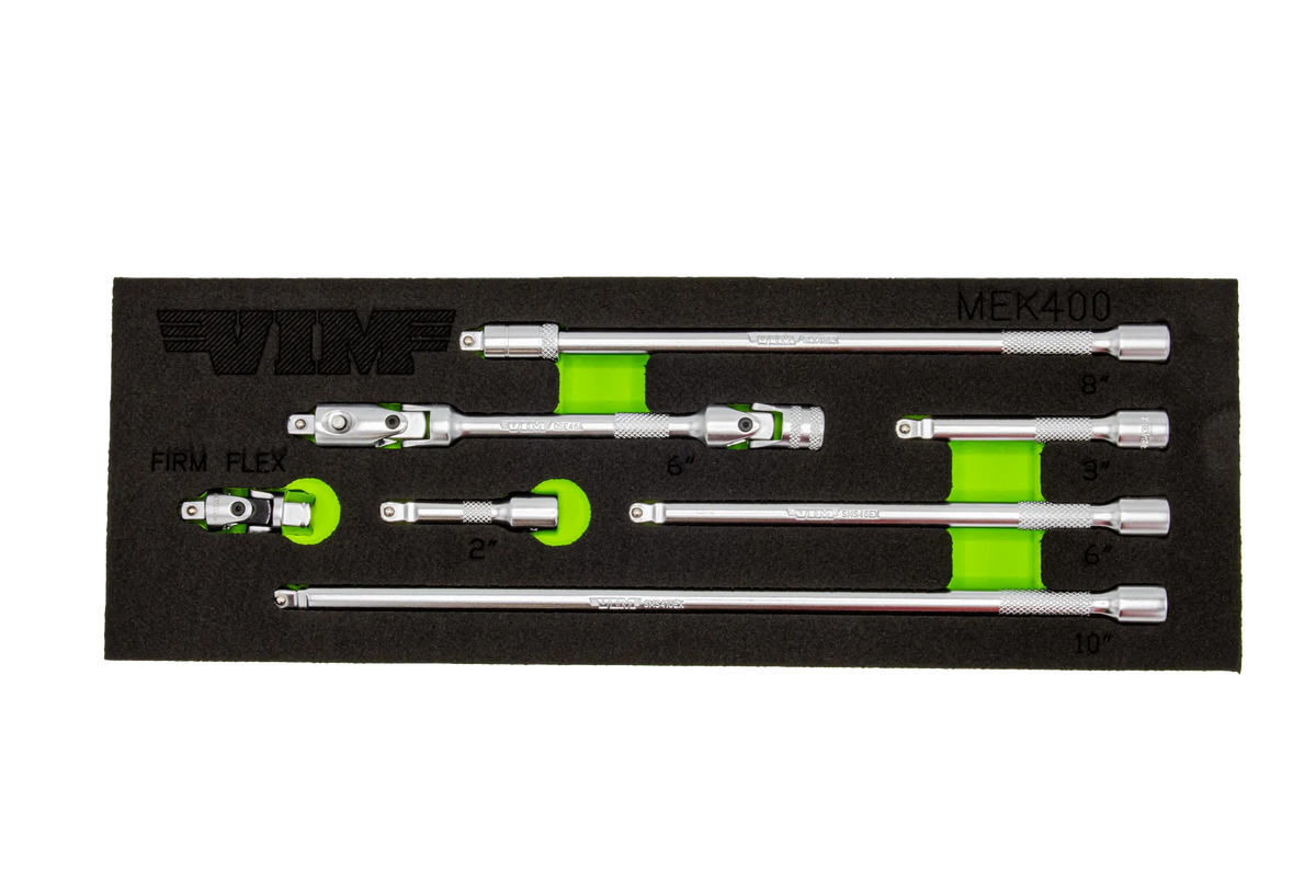 VIM Tools MEK400 7-Piece 1/4" Drive Master Extension Kit