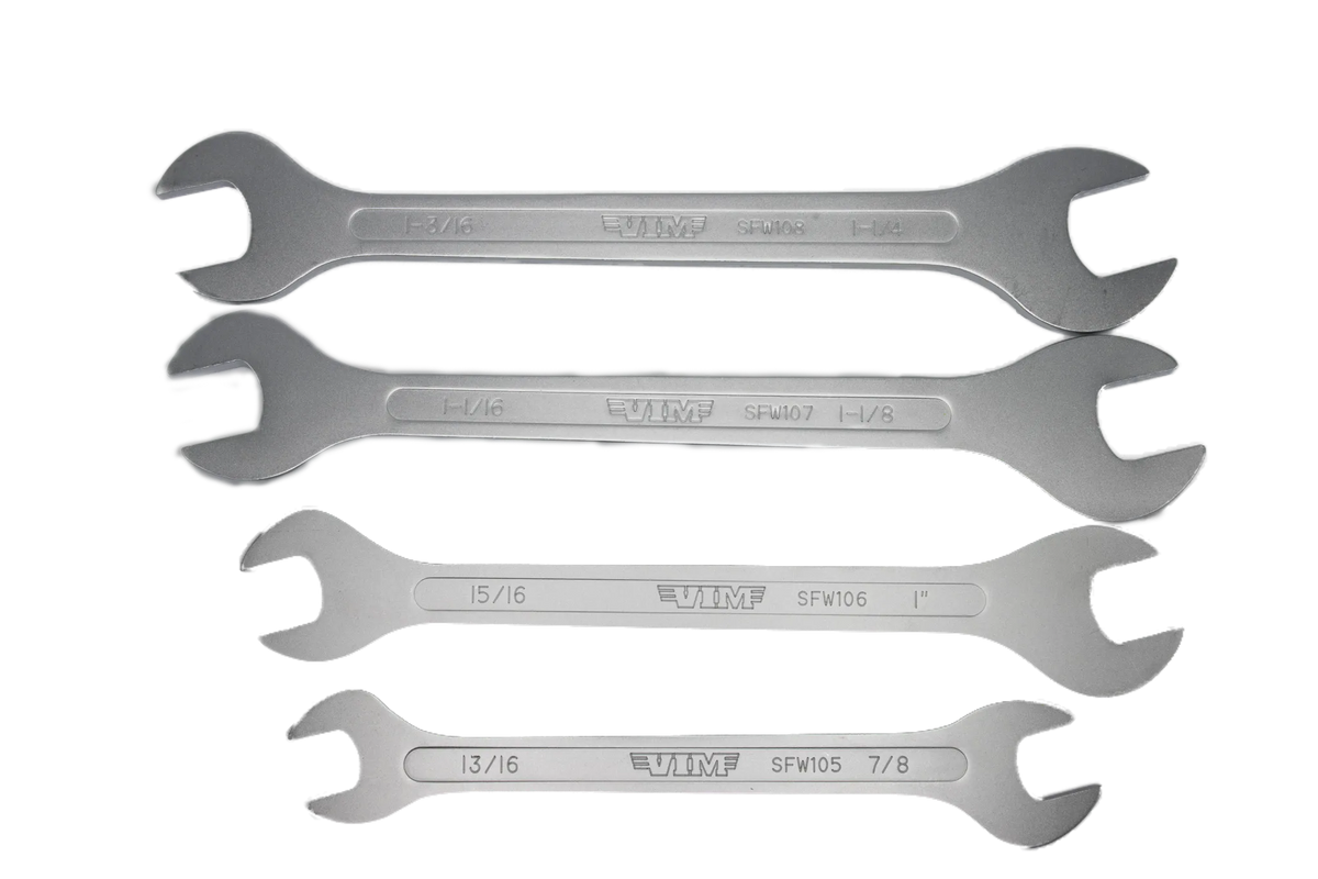 VIM Tools SFW200 4-Piece Large Flat Wrench Extension Set - SAE