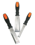 VIM Tools SSC100 3-Piece Stainless Dual-Bevel Striking Scraper Set - Tool Leaks