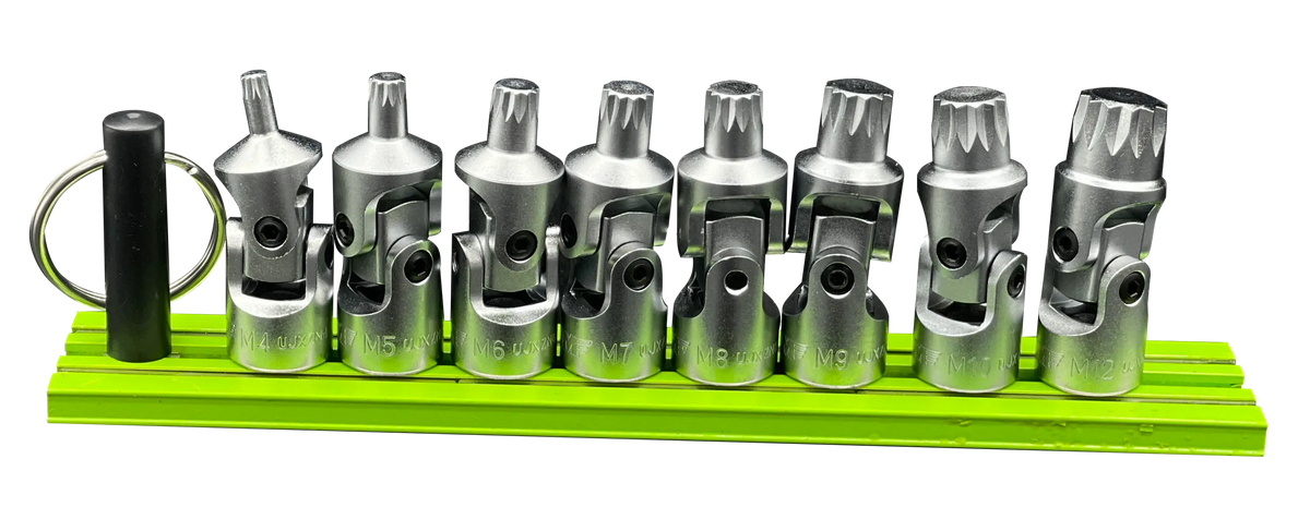 VIM Tools UJXZN100 Universal Joint XZN Triple Square Driver Set, 6-Piece, 1/4" Drive
