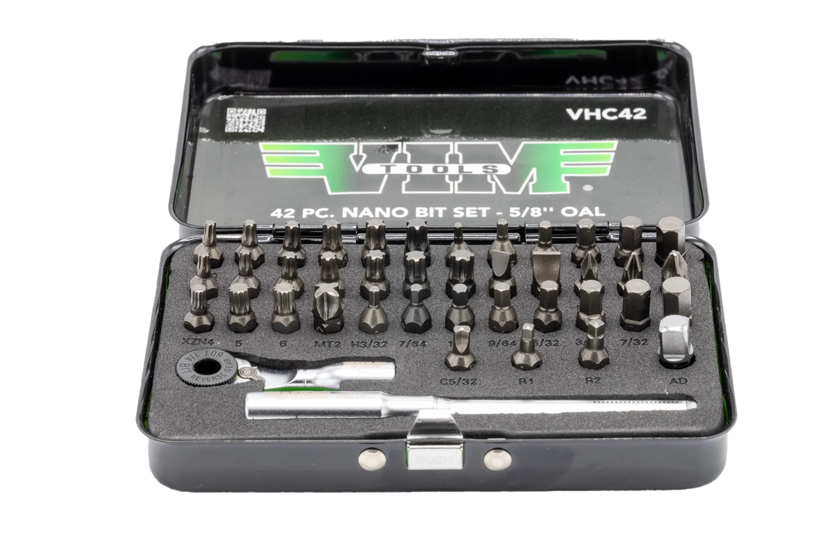 VIM Tools VHC42 42-Piece Nano Bit Set - 5/8" OAL