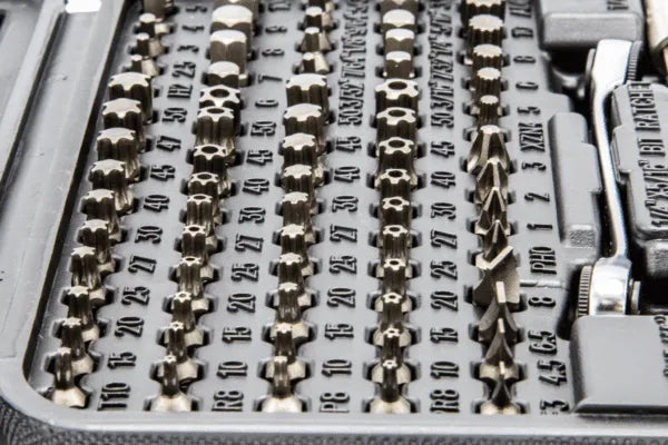 VIM Tools VHC77 Half Cut Master Bit Set, 77-Piece, 5/8" long bits, all Torx, Hex, XZN Phillips and flat