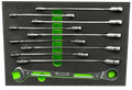 VIM Tools SAR100 10-Piece Slim Angled Ratcheting Wrench Set - Tool Leaks