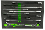 VIM Tools SAR100 10-Piece Slim Angled Ratcheting Wrench Set - Tool Leaks