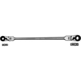 VIM Tools HBR1046A 1/4" x 10mm Double Flex-Head Bit Ratchet with Drive Adapters