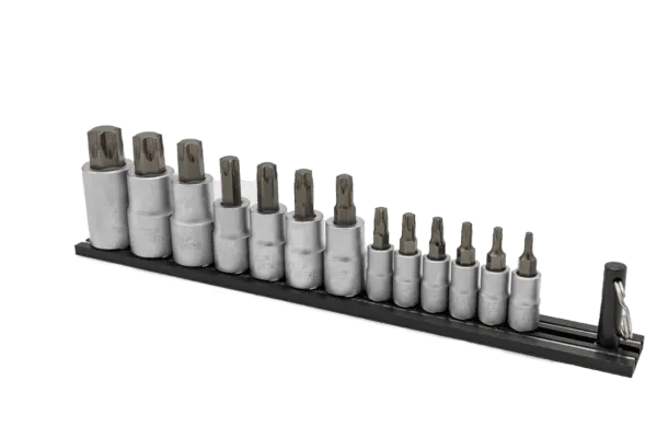 VIM Tools TMS-TORX Elite 13-Piece Torx Set, T10 through T70, package on a Black Magrail - Tool Leaks